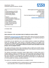 Daily submission of flu vaccination data for healthcare workers: letter